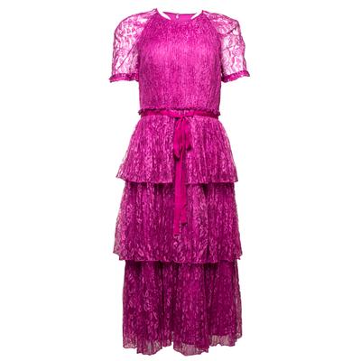 Monique Lhuillier Size 8 Pink Lace Dress