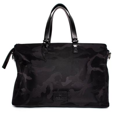 Valentino Black Camo Nylon Laptop Bag