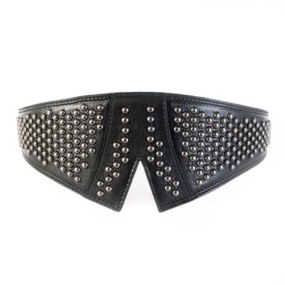 Alaia Size 32 Leather Studded Belt