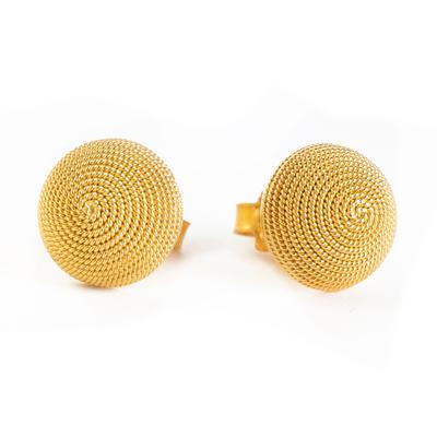 Gold Vintage Omega 750/18K YG Earrings