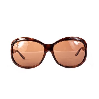 Tom Ford Brown Fiona TF47 Tort Sunglasses With Box