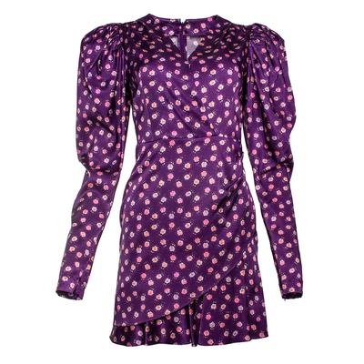 Rotate Birger Christensen Size 2 Purple Floral Dress