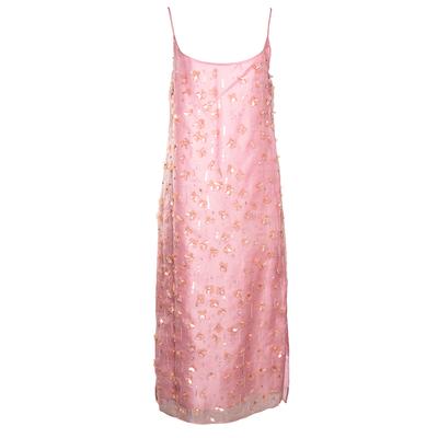 Mansur Gavriel Size 42 Pink Floral Dress