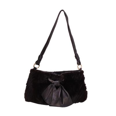 Paolo Masi Black Fur Handbag