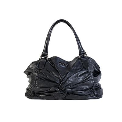 Burberry Black Leather Tote 