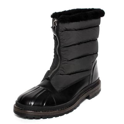 Chanel Size 41 Black Puffer Boots
