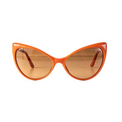  Tom Ford Orange Cat Eye Sunglasses  