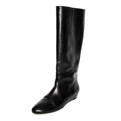  Loeffler Randall Size 10.5 Black Leather Boots