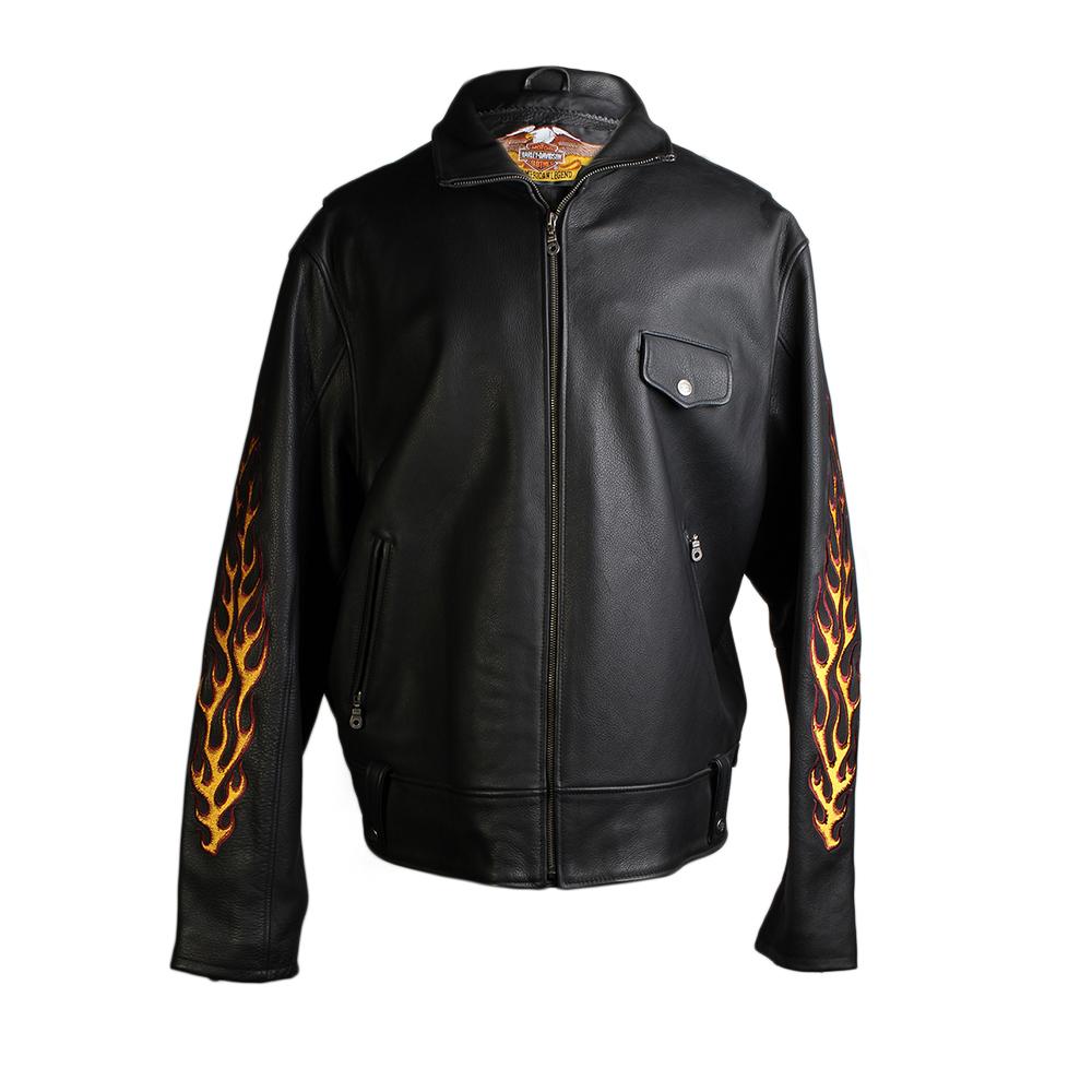  Harley Davidson Size 4xl Embroidered Leather Jacket