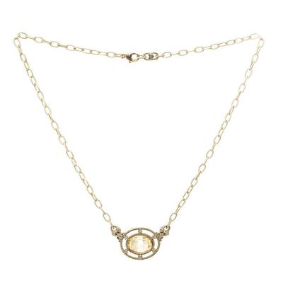 R & Co. 14k Gold Link Necklace