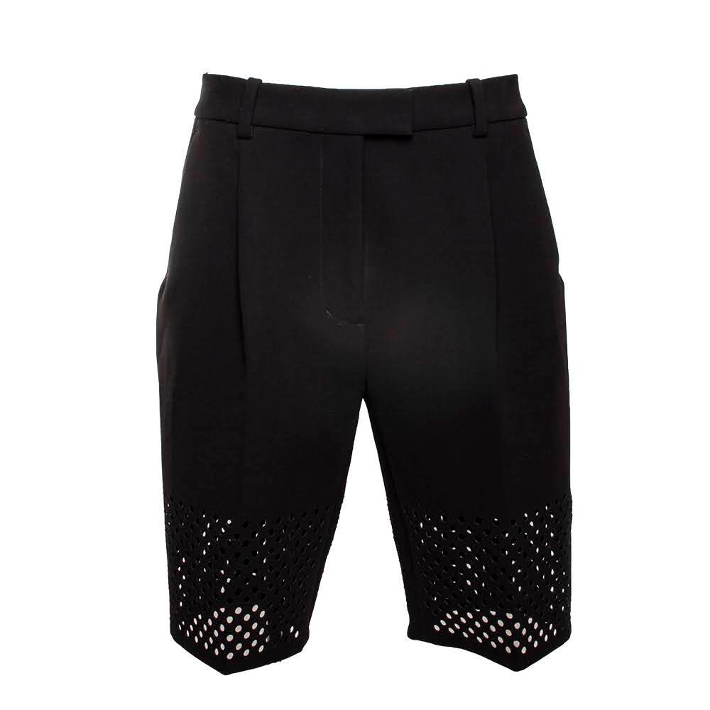  3.1 Phillip Lim Size 6 Black Perforated Shorts