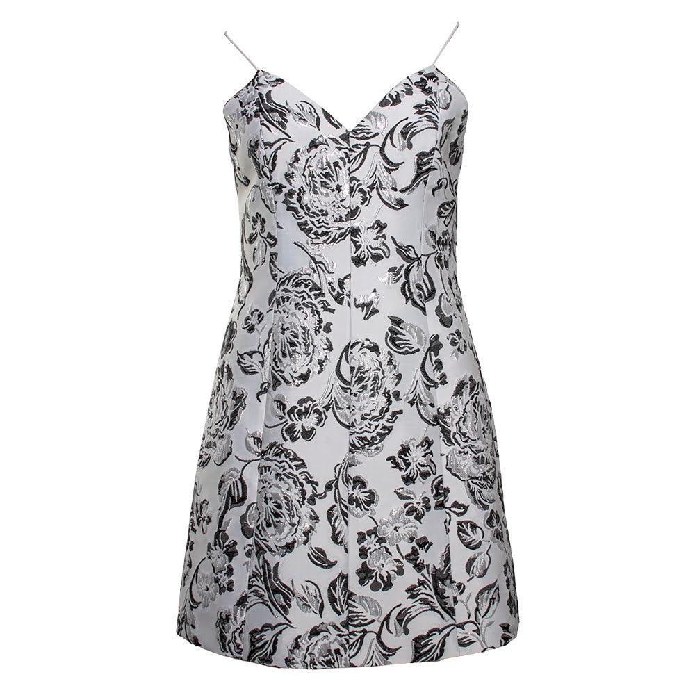  Alice + Olivia Size 4 White Floral Party Dress