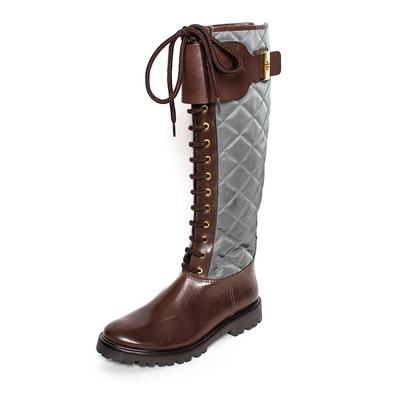 Tory Burch Size 6 Brown Quilted Hunter Rowan Boots