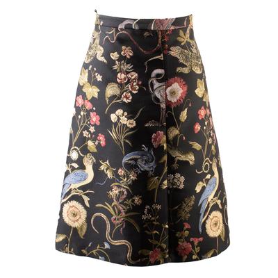 New Red Valentino Size 42 Multicolor Tropical Print Skirt