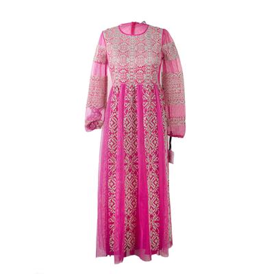  Red Valentino Size 40 Pink Maxi Dress