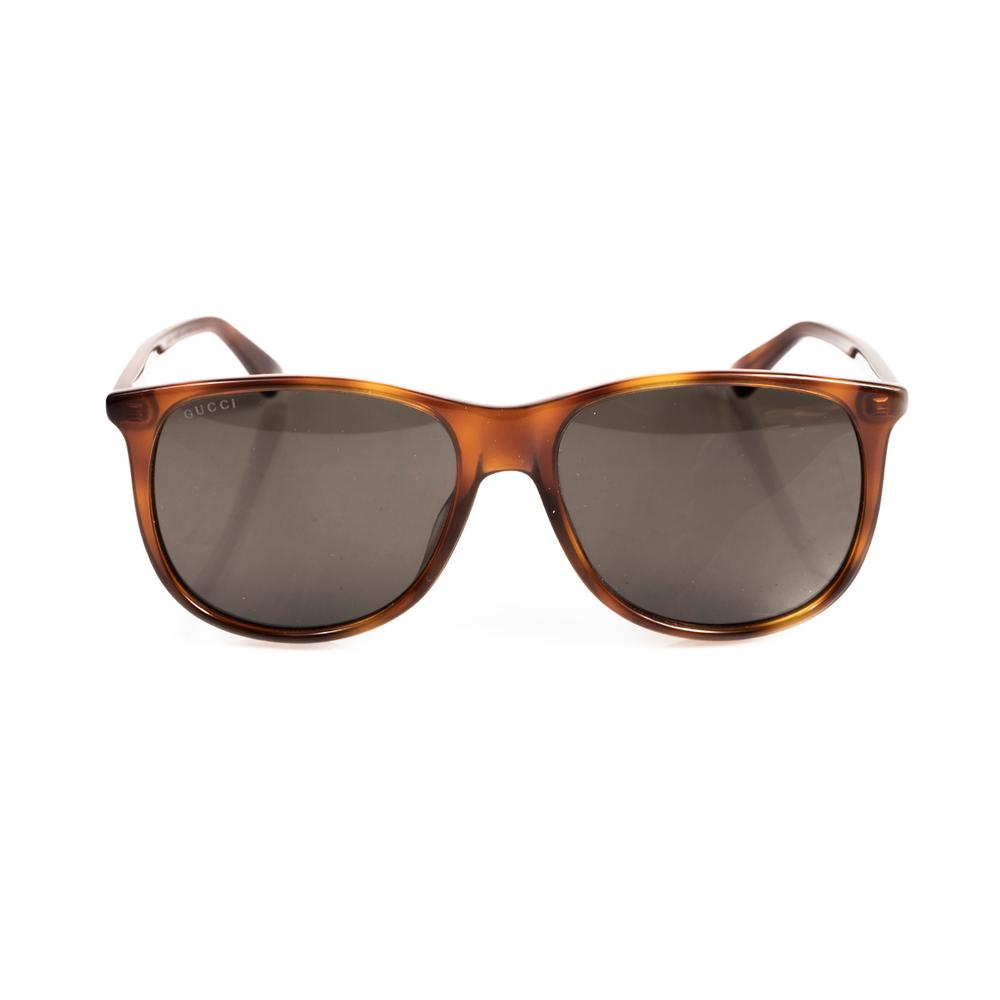  Gucci Brown Tortoiseshell Sunglasses With Case