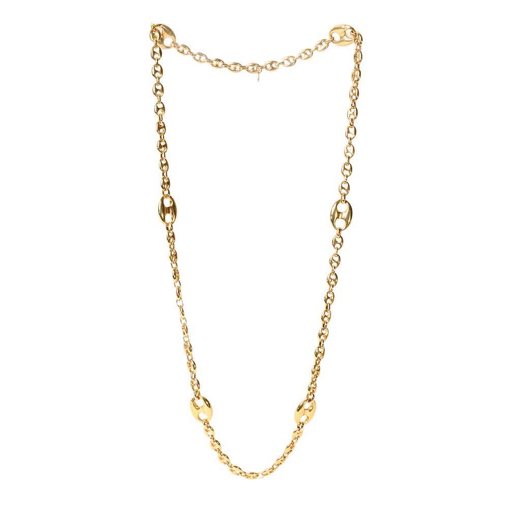  Afj Gold Tone Link Necklace