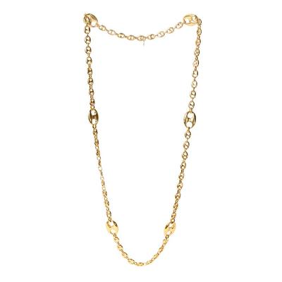 AFJ Gold Tone Link Necklace