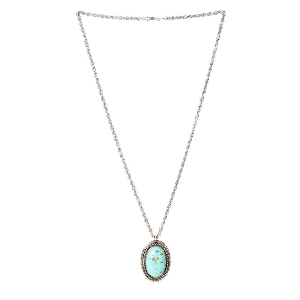  Sterling Silver Turquoise Necklace