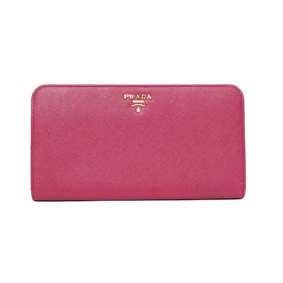 Prada Pink Saffiano Wallet