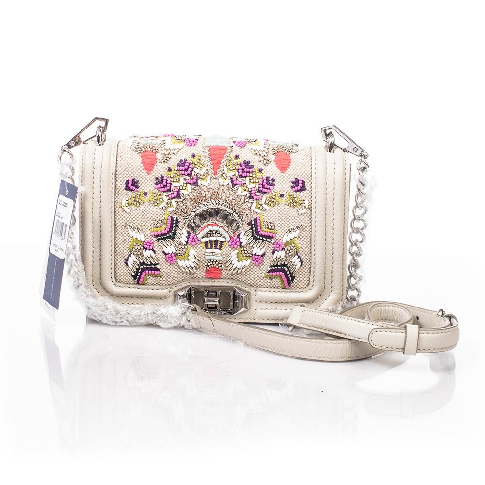  New Rebecca Minkoff Cream Beaded Handbag