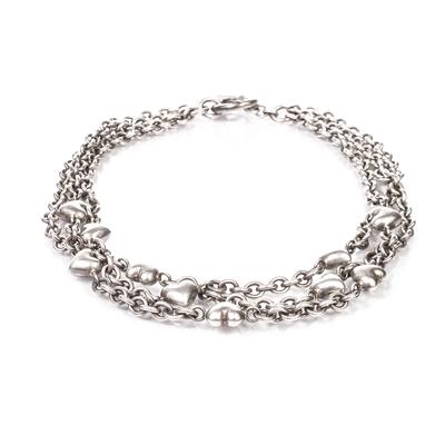 Tiffany & Co. 925 Heart 3 Chain Necklace
