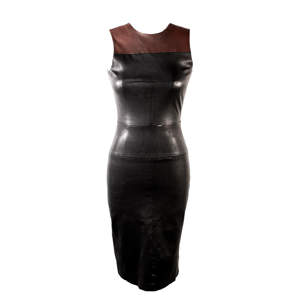  Alc Size Small Small Black Leather Dress