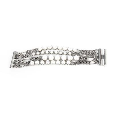 Lanvin Multi-Chain Faux Pearl Bracelet