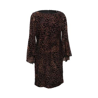Elie Tahari Size Small Velour Leopard Print Dress