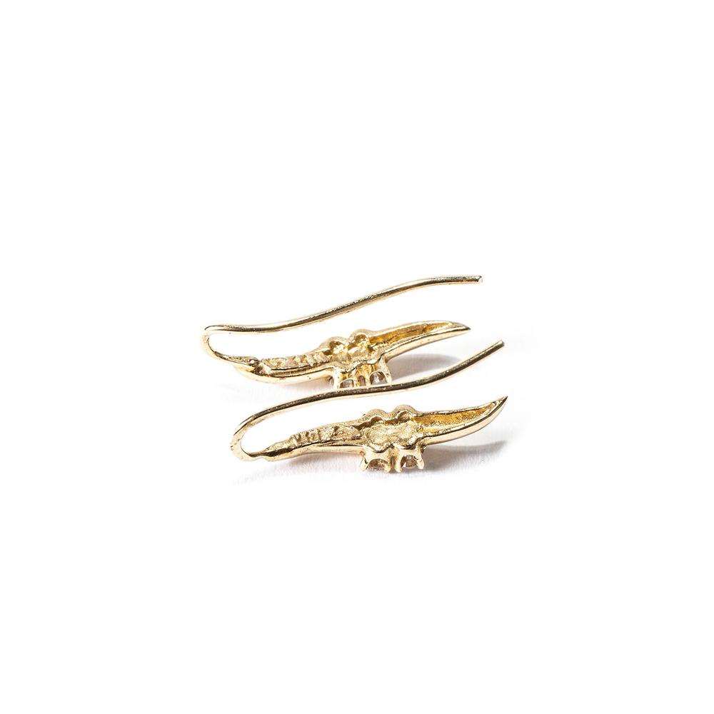  14k Diamond Gold Earrings