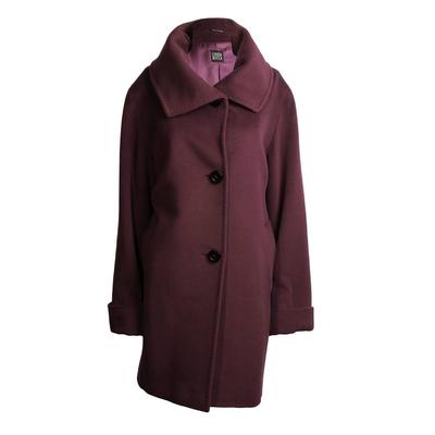 Cinzia Rocca Size 12 Purple Wool Coat