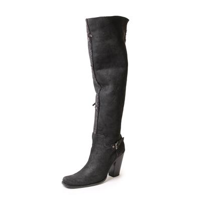 Miu Miu Size 39.5 Shearling Over The Knee Boots 