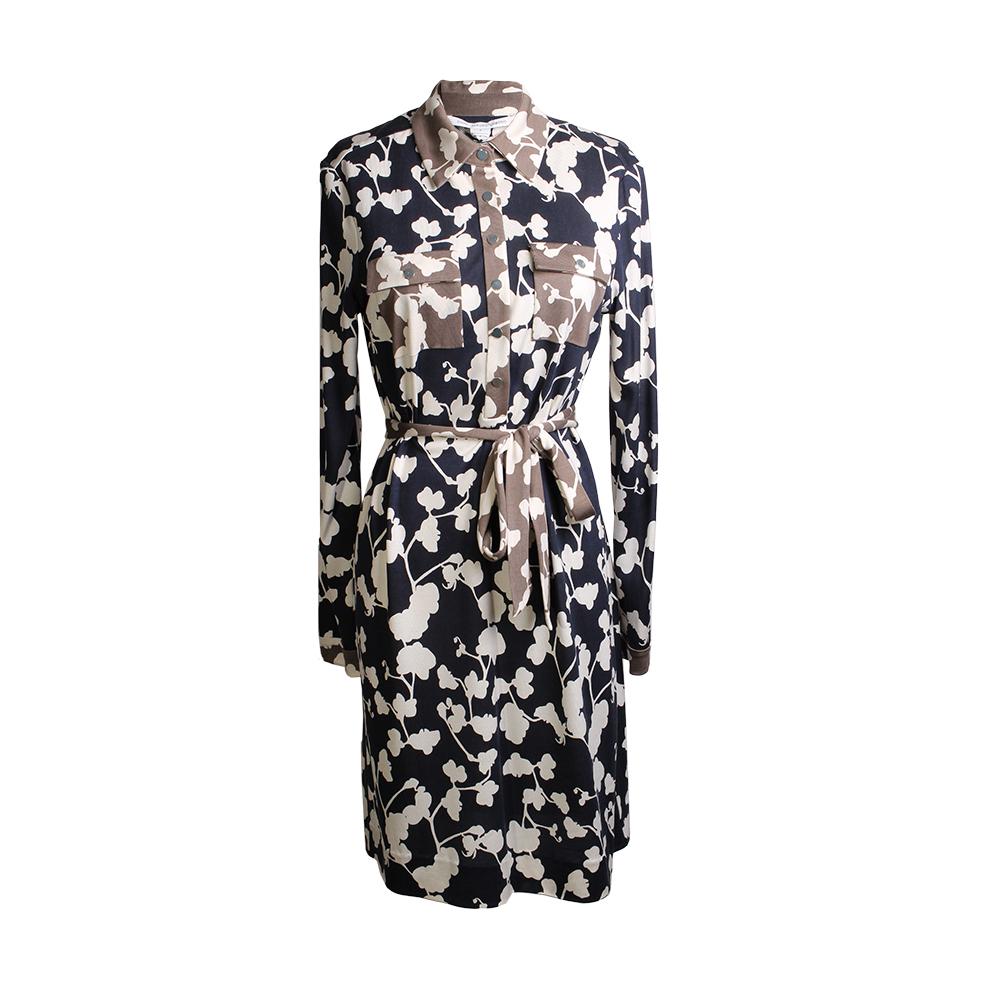  New Diane Von Furstenberg Size 0 Floral Print Dress