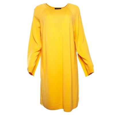 St John Size Large Yellow Long Sleeve Dress