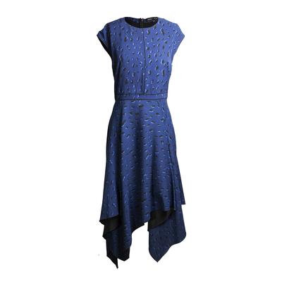 Proenza Schouler Size 6 Blue Short Sleeve Dress