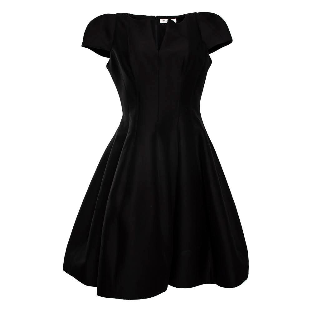  Halston Size 6 Black Short Party Dress