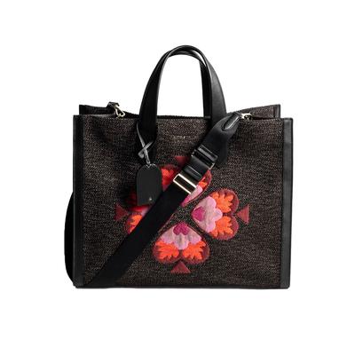 New Kate Spade Black Canvas Tote 