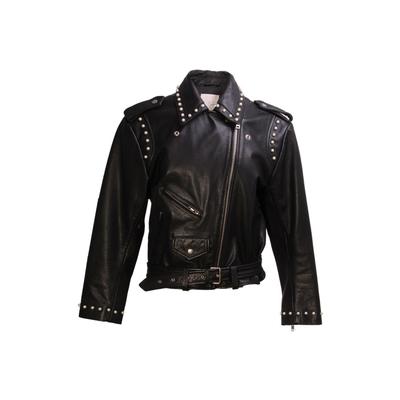 Joie Size Medium Pearl Studded Leather Jacket