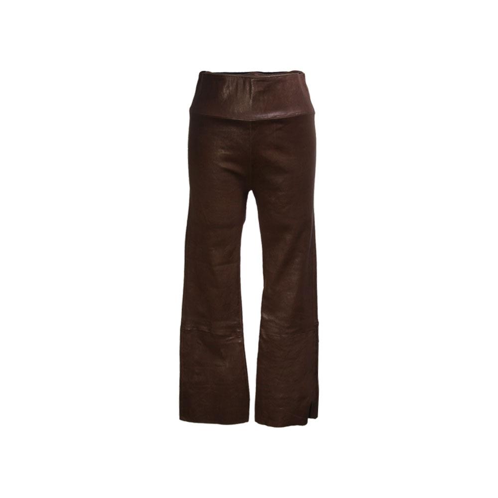  Sprwmn Size Medium Leather Flare Pants