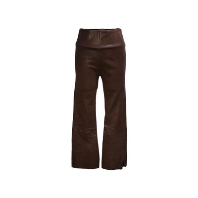 SPRWMN Size Medium Leather Flare Pants