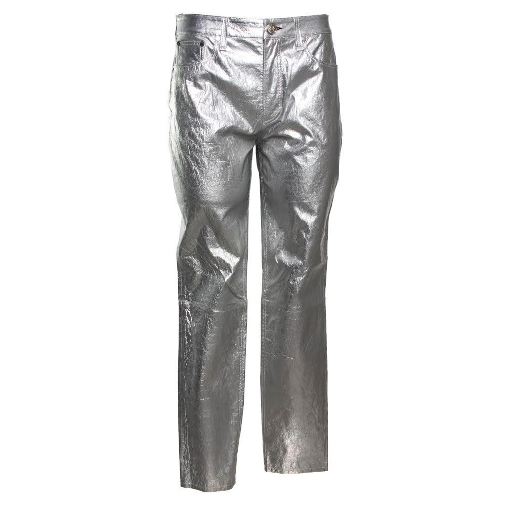  Rag + Bone Size 27 Metallic Silver Pants