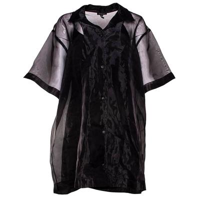 Rag + Bone Size Large Black Mesh Dress