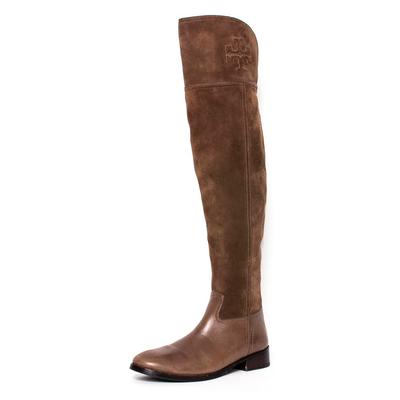 Tory Burch Size 7.5 Brown Suede Boots
