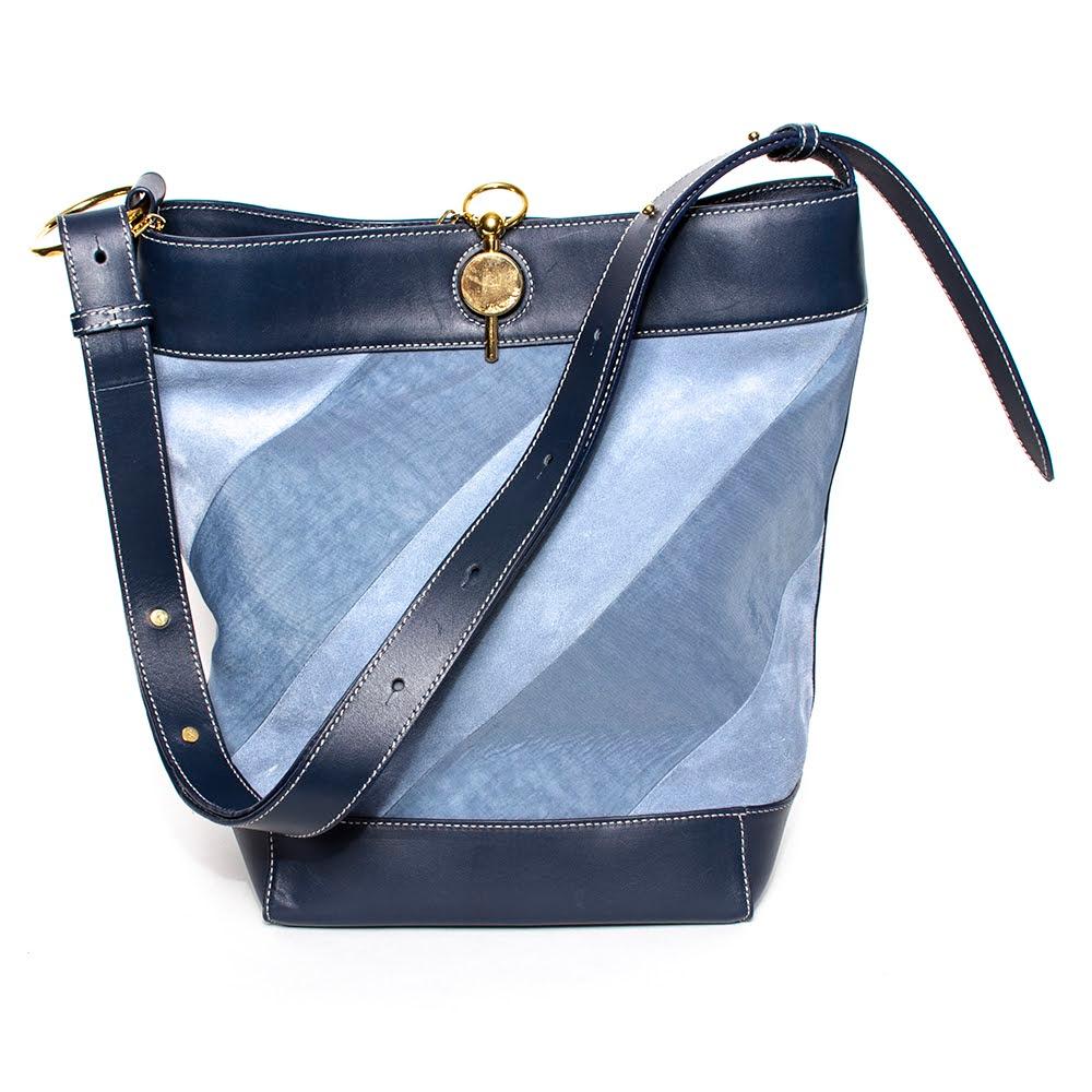  J.W.Anderson Blue Suede & Nylon Handbag