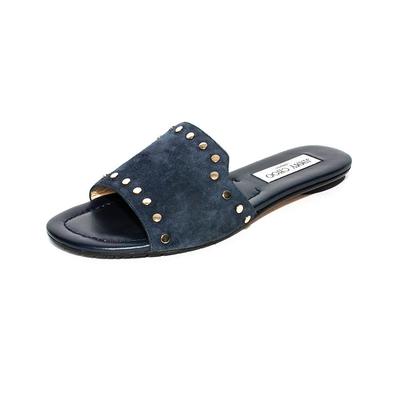 Jimmy Choo Size 37 Navy Suede Sandals