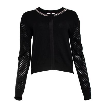 Diane Von Furstenberg Size Large Black Sweater