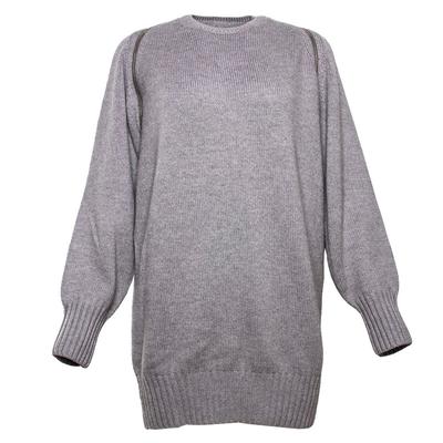 Alexander Wang Size Large Grey Merino Wool Sweater