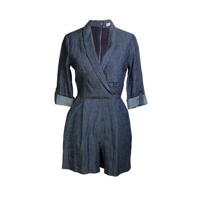 Alice and Olivia Size 6 Chambray Romper