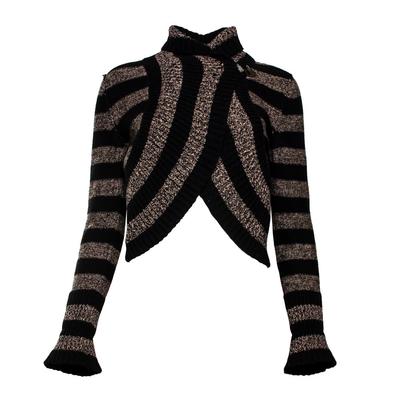 Sonia Rykiel Size 40 Black Striped Sweater