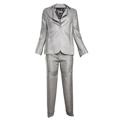 Rochas Size 38 Grey 2 Piece Suit